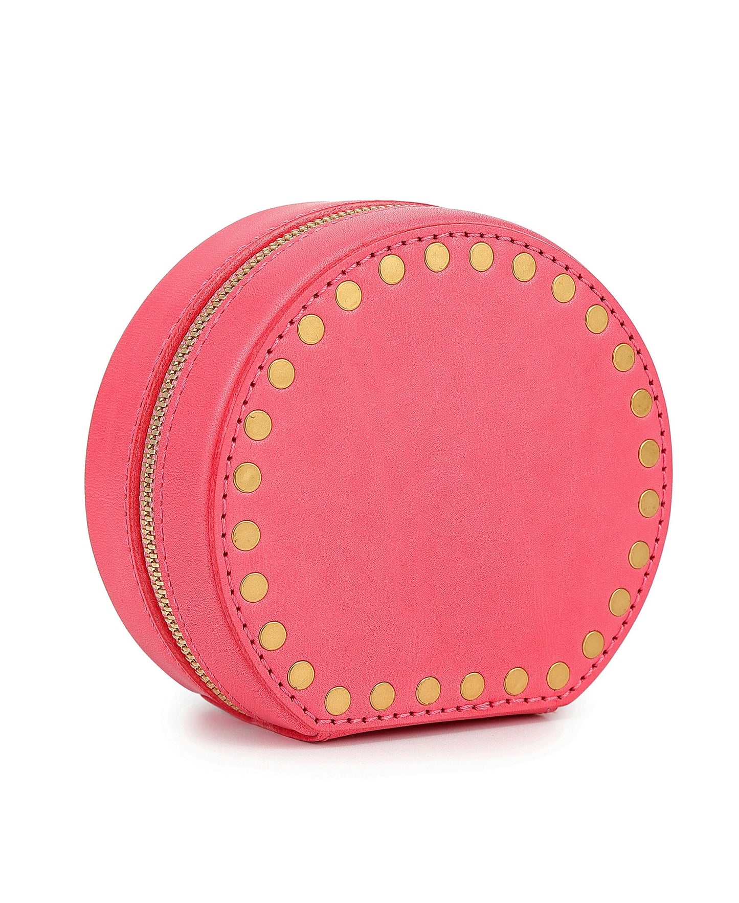 Leather Jewelry Box - Round