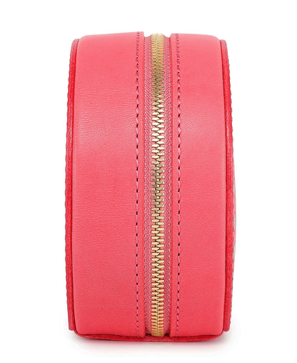 Leather Jewelry Box - Round