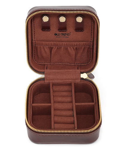 Leather Jewelry Box - Square