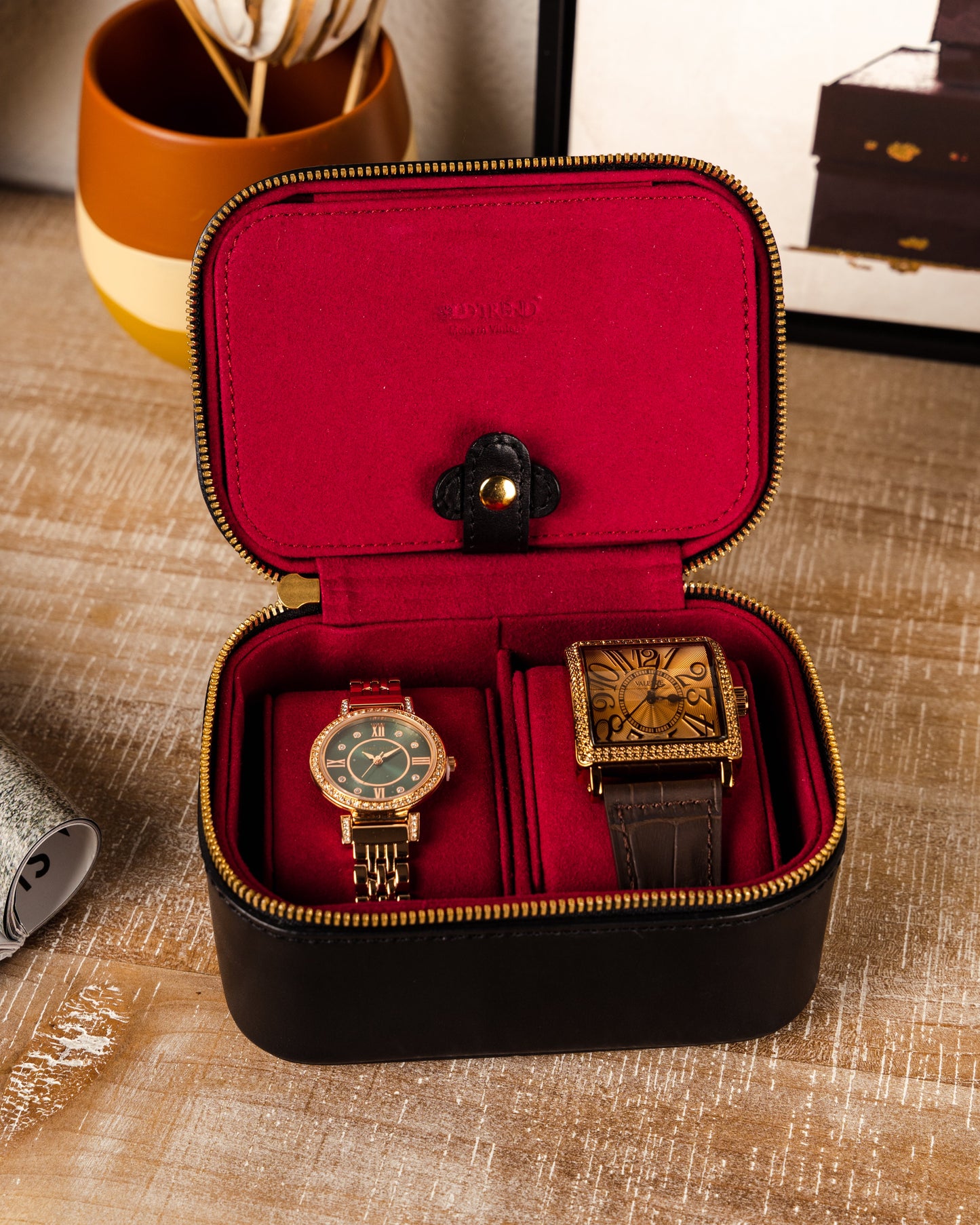 Leather Jewelry & Watch Box