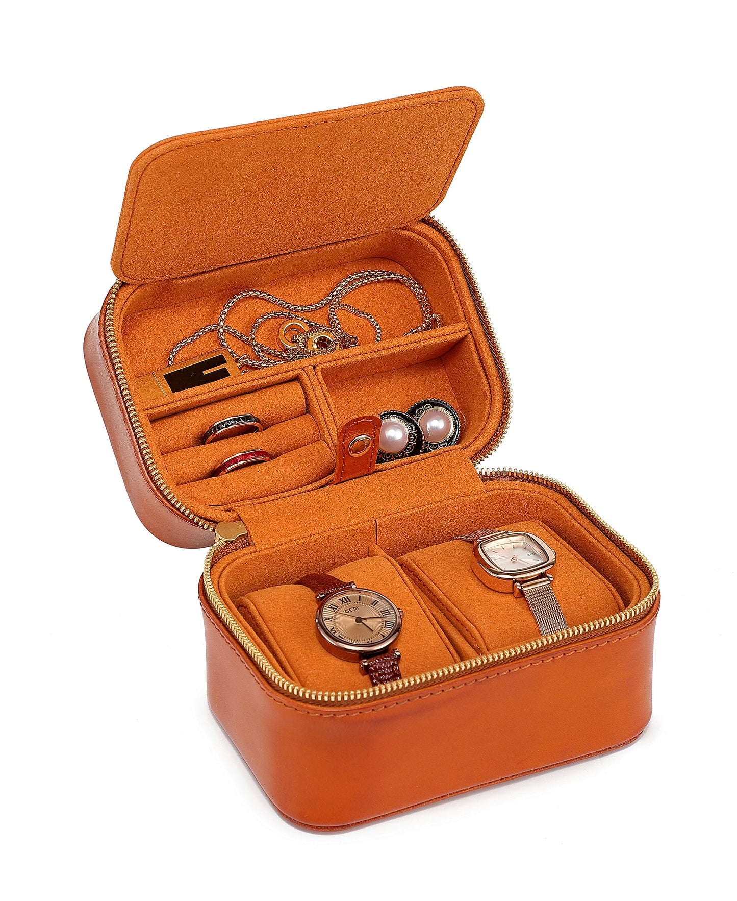 Leather Jewelry & Watch Box