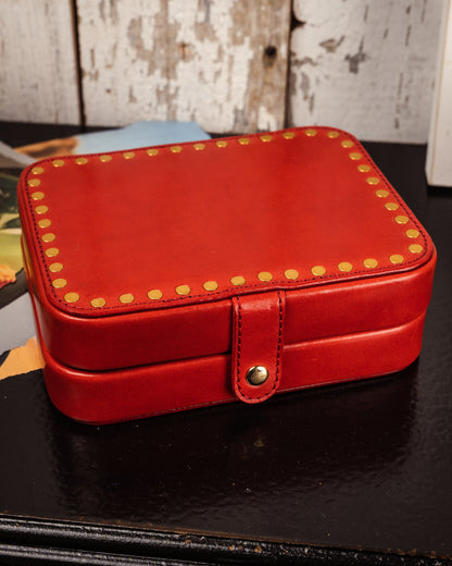 Leather Jewelry Storage Box