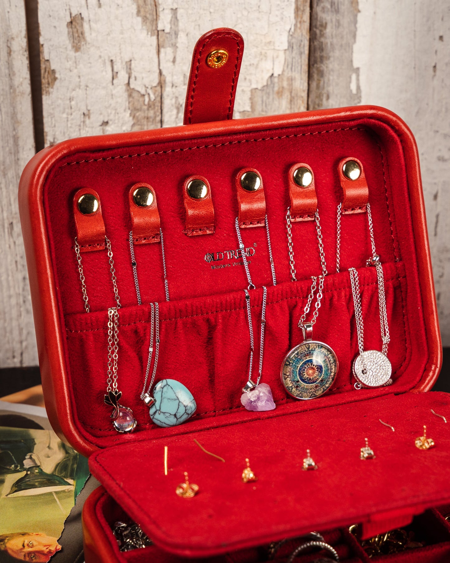 Leather Jewelry Storage Box