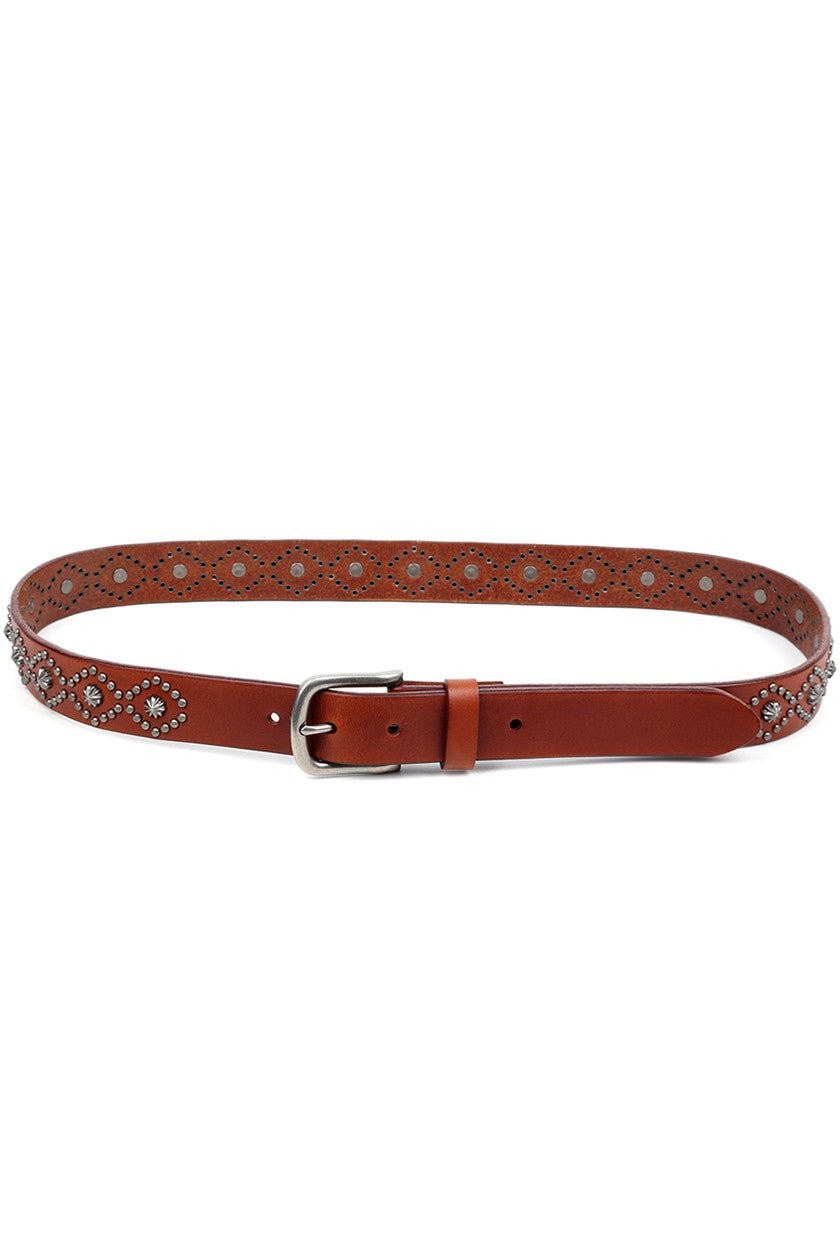 Sunburst Leather Belt