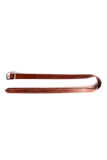 Silverstud Leather Belt