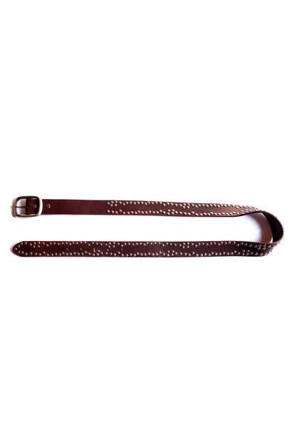 Silverstud Leather Belt