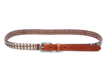 Lizzy Brown Leather Belt