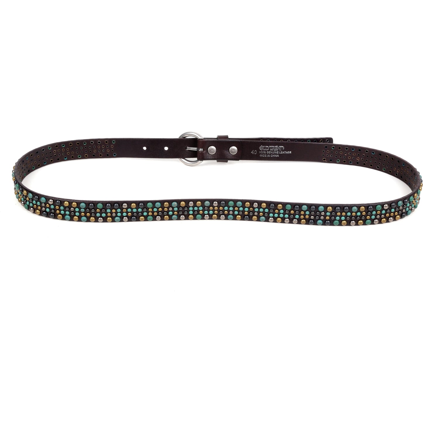 Amazonite Leather Belt