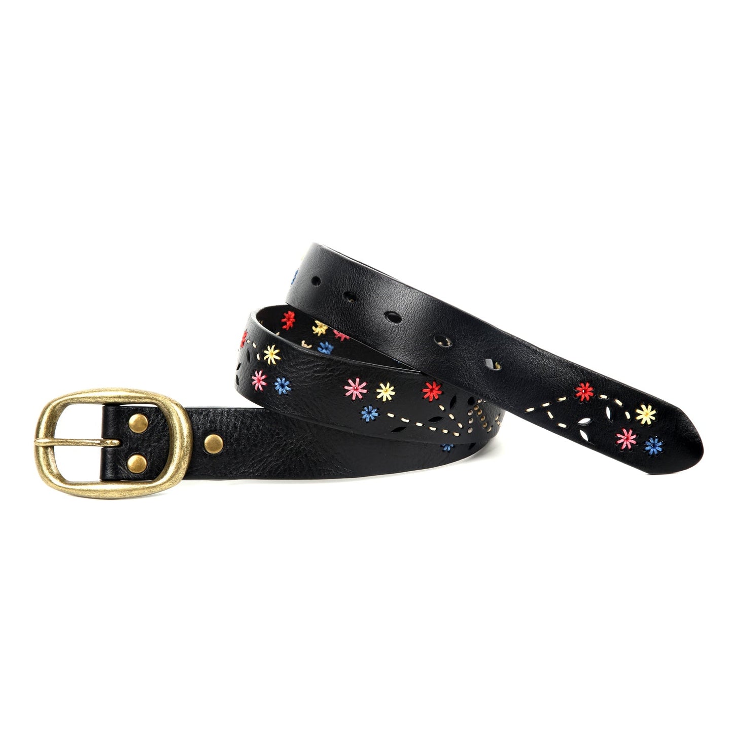 Blossom Leather Belt