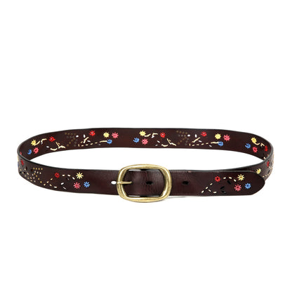 Blossom Leather Belt