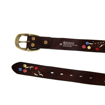 Blossom Leather Belt