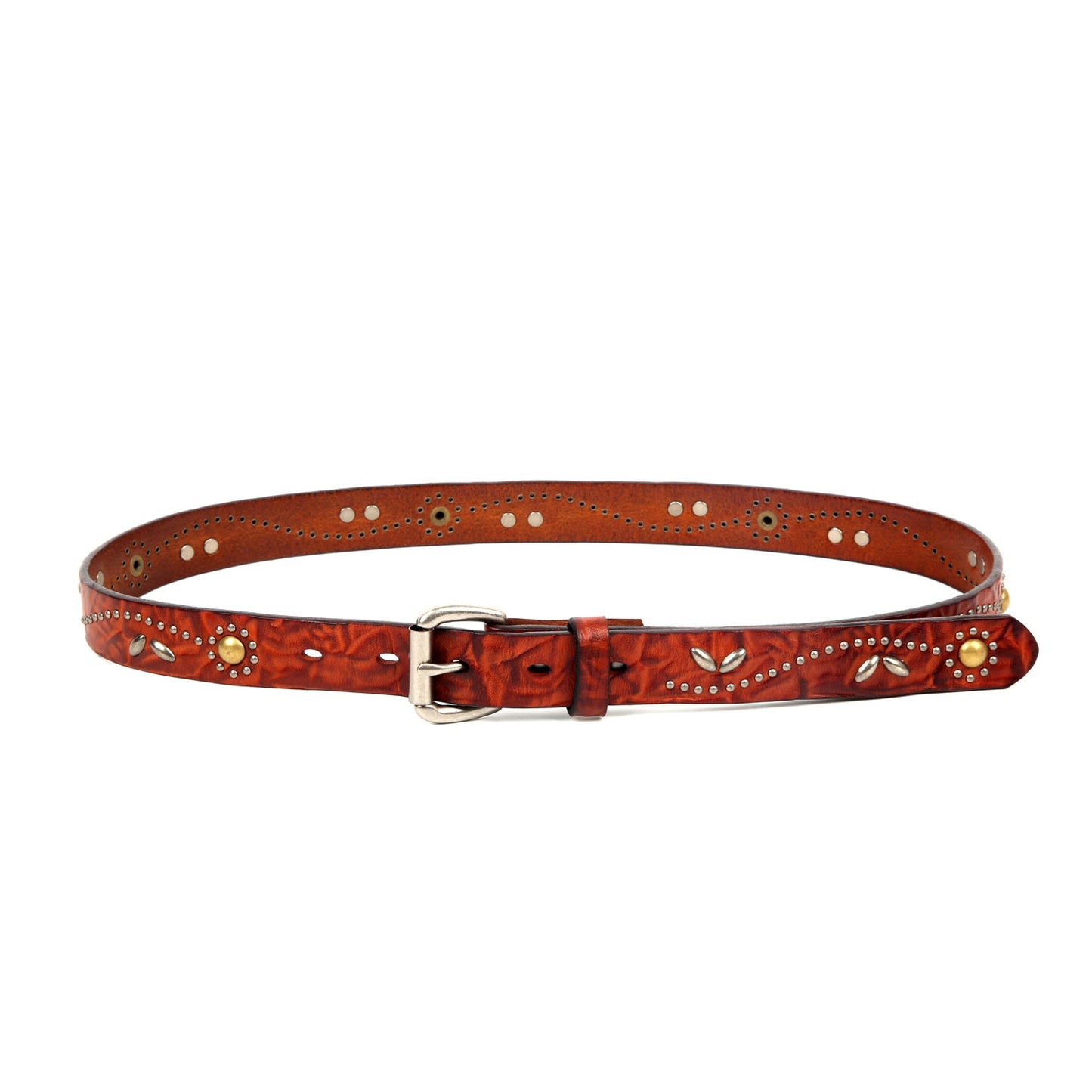 Floral Breeze Genuine Leather Belt