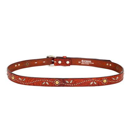 Floral Breeze Genuine Leather Belt