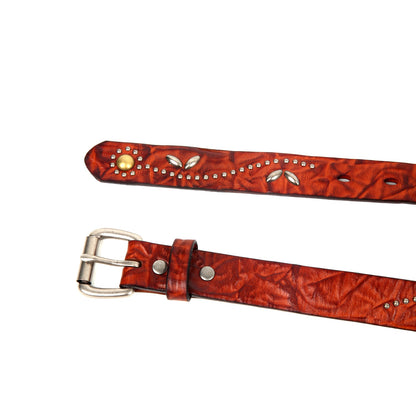 Floral Breeze Genuine Leather Belt